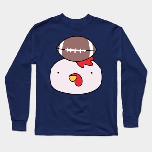 Football Chicken Face Long Sleeve T-Shirt